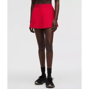 RePleat High-Rise Pleated Tennis Skirt - Oxford Red